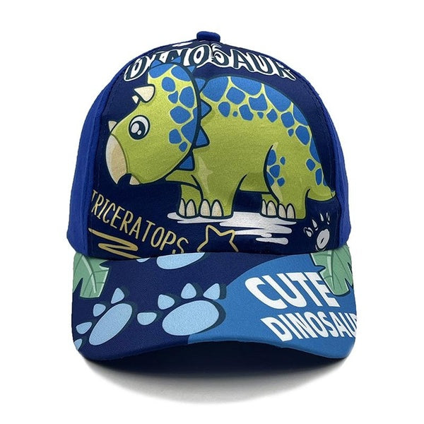 3-8 ans enfants chapeau dessin animé un triceratops dinosaure personnage casquette de Baseball enfants coton snapback mode chapeau Hip Hop garçons fi