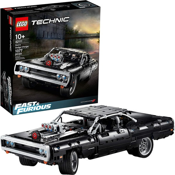 LEGO Technic Dom's Dodge Charger 42111 Building Toy Set for Kids, Boys, and Girls Ages 10+ (1,077 Pieces)