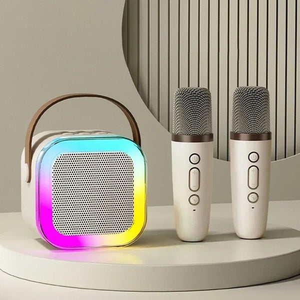 Machine de karaoké Bluetooth K12 - Système de haut-parleurs PA 5.3 portable avec 1 à 2 microphones sans fil pour la maison