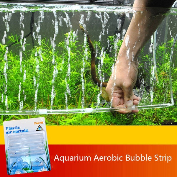 Plastic Air Curtain Set Aquarium Bubble Strips Fish Tank Air Vent Bubble Bar Release Diffuser Kit