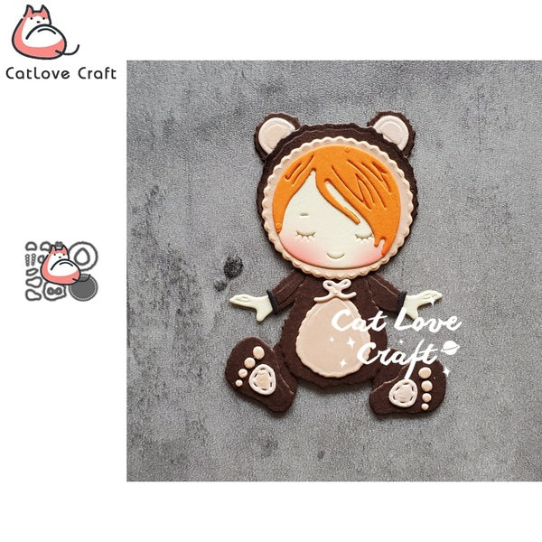 Catlove Bear Baby Animal Metal Cutting Dies Scrapbooking Mold Stencil Die Cuts Card Making DIY Craft Embossing New Dies For 2020