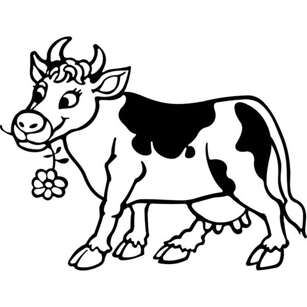 Cow Farm animals cute home Wall Sticker Window Door Vinyl Decal