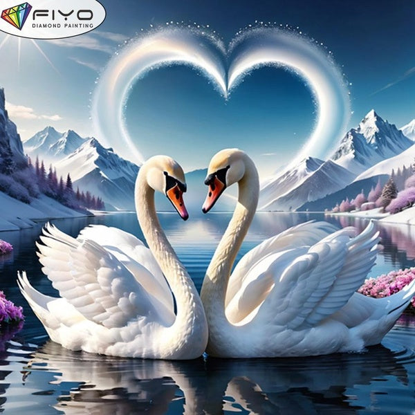 FIYO DIY 5D Donkey Diamond Painting Full Drill with Number Kits Home and Kitchen Fashion Mosaic Diamond Painting Canvas Wall Decoration Gift Crafts f