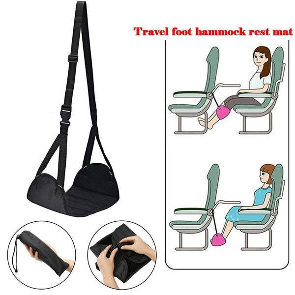 Comfy Hanger Travel Airplane Footrest Hammock Made with Premium Memory Foam Foot Patio Furniture Hanging Chair Swing Camping