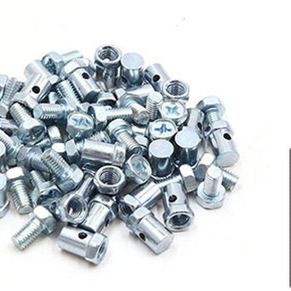 30 pièces 5mm fil moto Scooter frein câble fil sans soudure vis à mamelon
