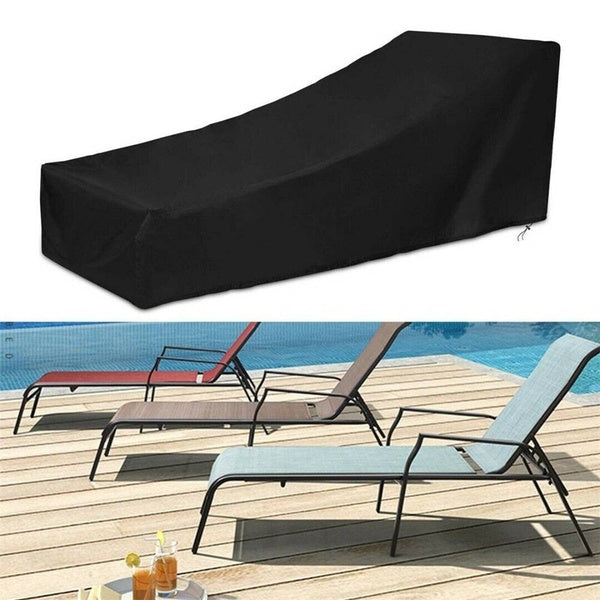 Garden Waterproof Sunbed Cover Sun Lounger Furniture Cover Kit 200*70*40*68CM Outdoor Sun Lounger Cover