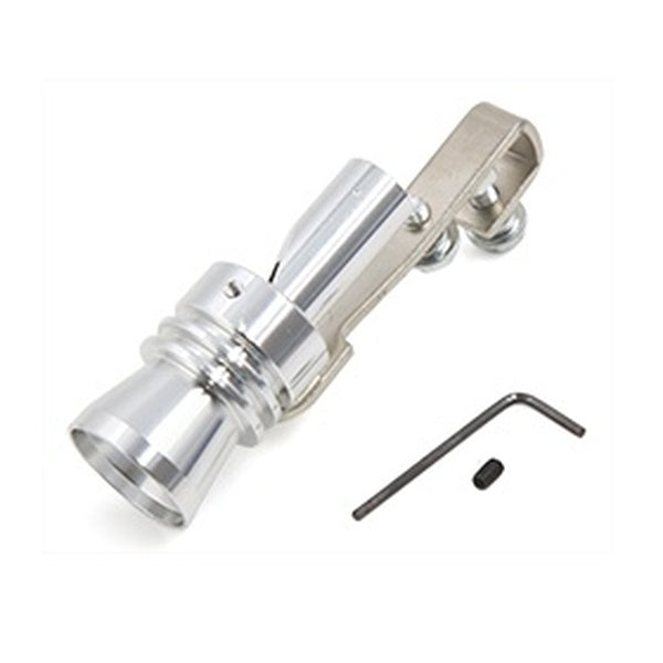 Silver Tone Exhaust Muffler Pipe Whistle Turbo Sound Simulator Kits for Car