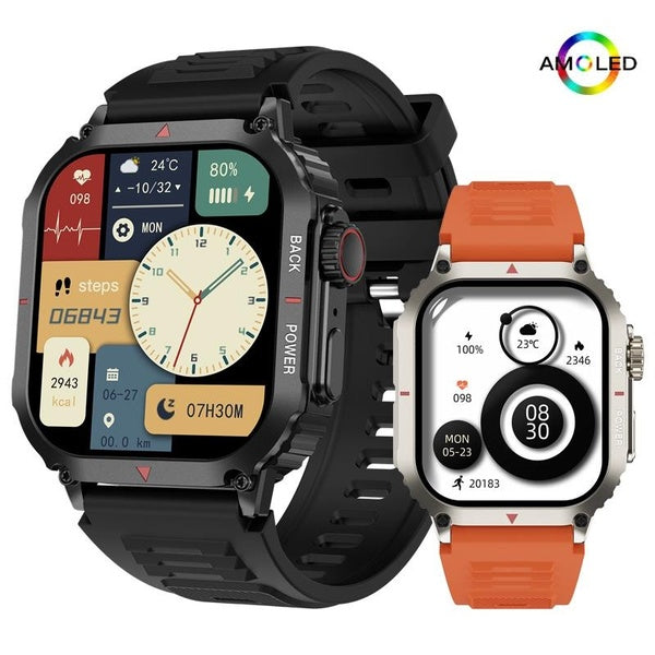 DK66 montre intelligente 1.95 "HD fréquence cardiaque appel Bluetooth charge sans fil NFC SOS appel étanche hommes montres Smartwatch VS IW8 IW9