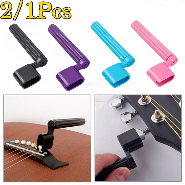 1-2Pcs Guitar Accessories 2 in 1 Guitar String Winder Peg Winder Acoustic Electric Guitar String Winder Bridge Pin Remove Peg Puller Bass Guitar Repa Matron Inn