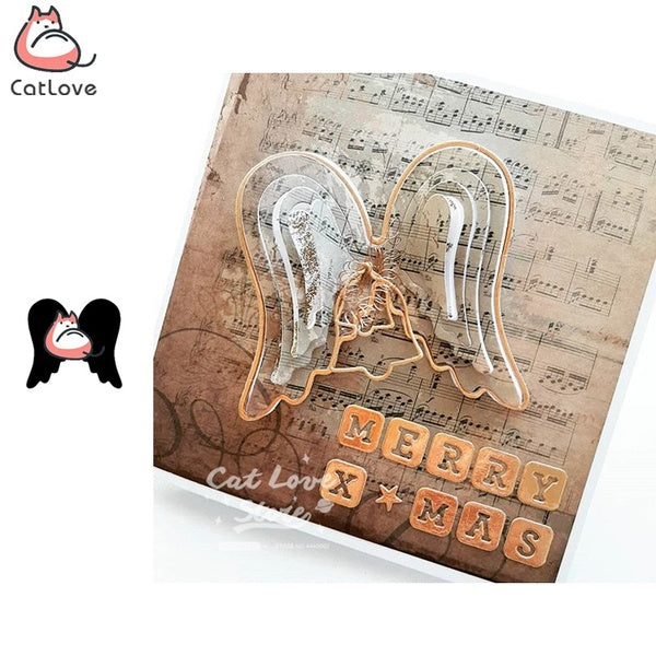 Big Angel Wings Metal Cutting Dies Scrapbooking Stencil Die Cuts Card Making DIY Decorative Craft Embossing New Dies For 2019