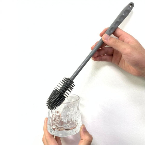 1PC Silicone Bottle Brush Bottle Cleaning Brush with 13" Long Handle Water Bottles Cleaner Cleaner Brush for Hydro Flask OK 1317