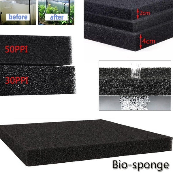 Accessoires d'aquarium décoration biochimique pratique éponge de coton filtre d'aquarium réservoir de poissons étang réservoir d'éponge en mousse noi