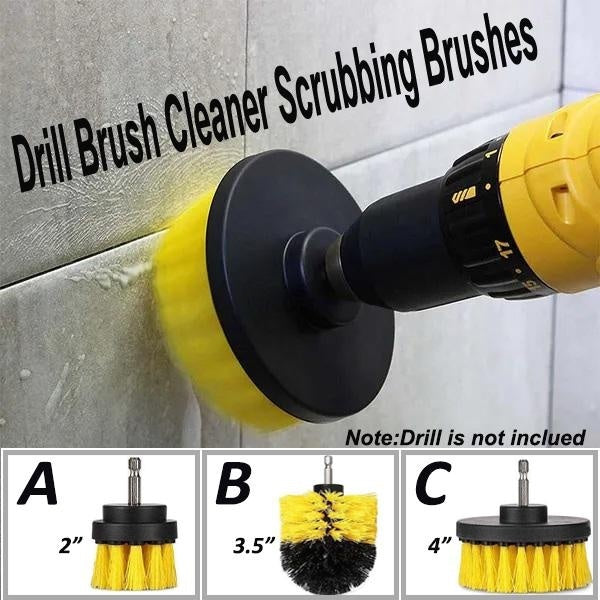 Drill Brush Cleaner Scrubbing Brushes for Bathroom Surface Grout Tile Tub Shower Kitchen Auto Care Cleaning Tools