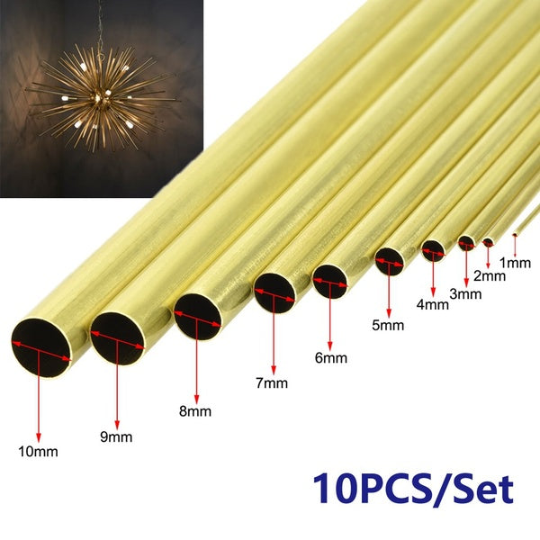10PCS Tubes en laiton 1mm 2mm 3mm 4mm 5mm 6mm 7mm 8mm 9mm 10mm-1.5mm 2.5mm 3.5mm 4.5mm 5.5mm 6.5mm 7.5mm 8.5mm 9.5mm 11mm OD X 0.2mm Épaisseur de par