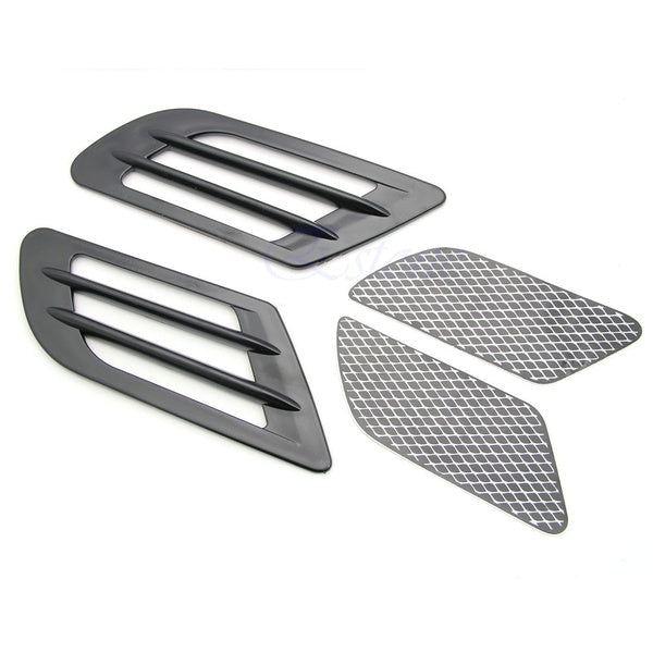 Side Air Vent Hood Fender Intake Grille Tube Decoration