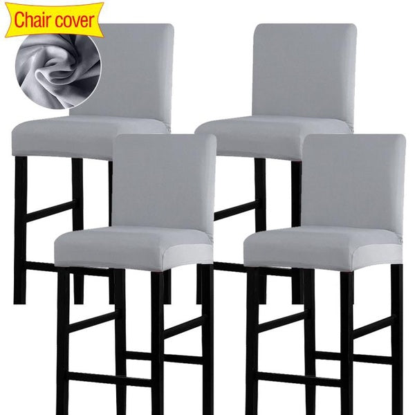 Stretch Slipcovers Chair Cover for Counter Height Side Chairs Covers Stretch Protectors Bar Chair Cover 1-2-4PCS