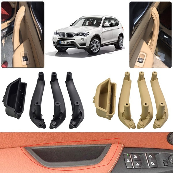 Pour BMW X3 X4 F25 F26 2010-2017 ABS plastique voiture accessoires LHD intérieur porte accoudoir tirer poignée couverture ensemble complet assemblage