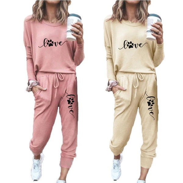 Newest Trending Women Tracksuit Fashion Sportswear Outfits Womens Crop Top+pants Jogging Suit