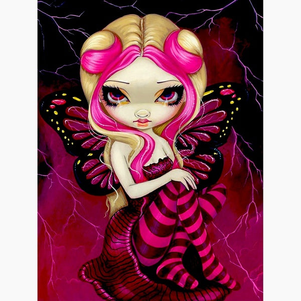 Fairy DIY 5D Diamond Painting by Number Kits Painting Cross Stitch Full Drill Crystal Rhinestone Embroidery Pictures Arts Craft for Home Wall Decor G