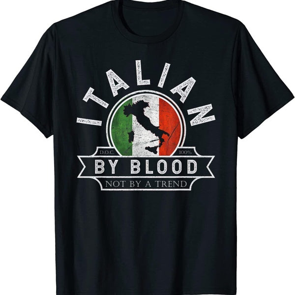 T-shirt Drapeau italien vintage Carte italienne Funny Pun Italia