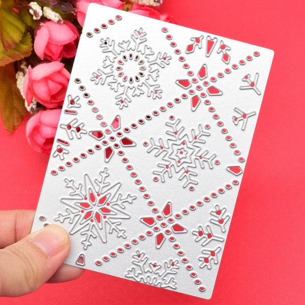 Snowflake Frame Embossing Cutting Dies Stencils For DIY Scrapbooking Xmas Gift Decoration Paper Die Cutting Template