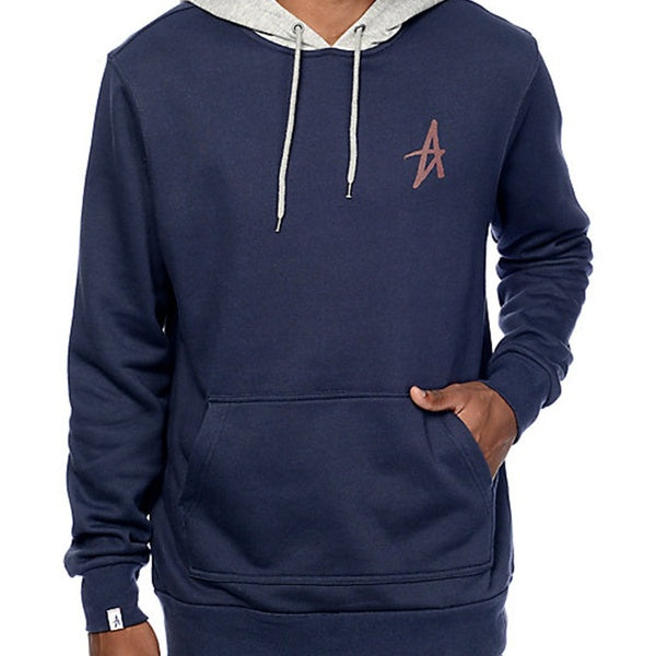 Altamont Icon Pullover Hoodie Navy & Grey skater dress skateboarding men
