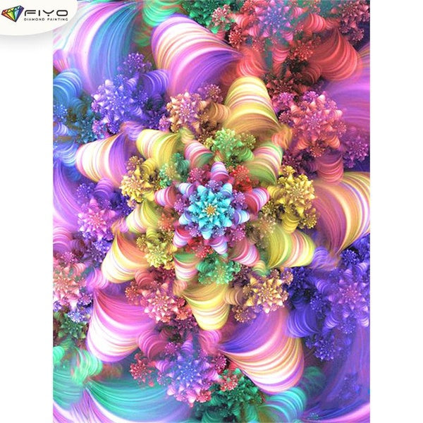 Flowers DIY 5D Diamond Painting Full Drill with Number Kits Home and Kitchen Fashion Mosaic Diamond Painting Canvas Wall Decoration Gift Crafts for A