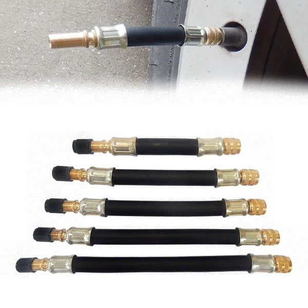 1pcs Various Braided Flexible Hose Tire Valve Inflatable Rubber Hose Steel Wire Car Wheels Tyre Valve Stems Extensions Tube Adapter