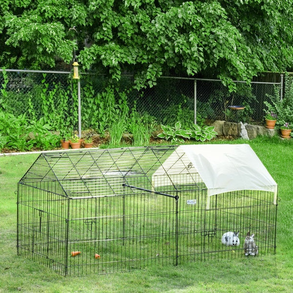 Outdoor 87" Large Dog Kennel Crate Pet Enclosure Playpen Run Cage House w-Cover