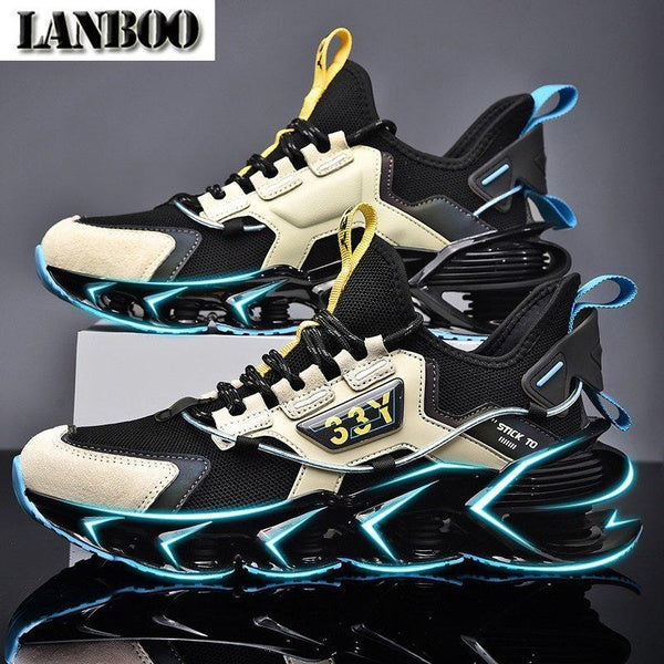 LANBOO Sneakers for Men Casual Sport Running Shoes Athletic Non-Slip Jogging Tennis Walking Shoes Breathable Fashion Sneakers