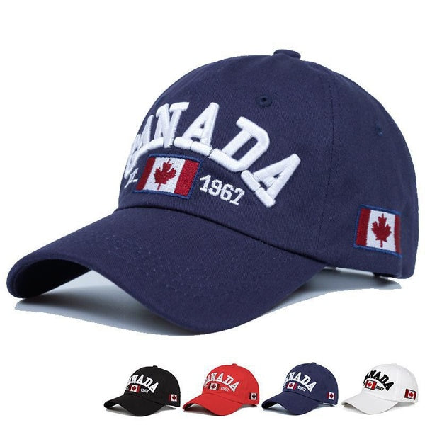 2021 Cotton Gorras Canada Baseball Cap Flag Of Canada Hat Adjustable Mens Baseball Caps