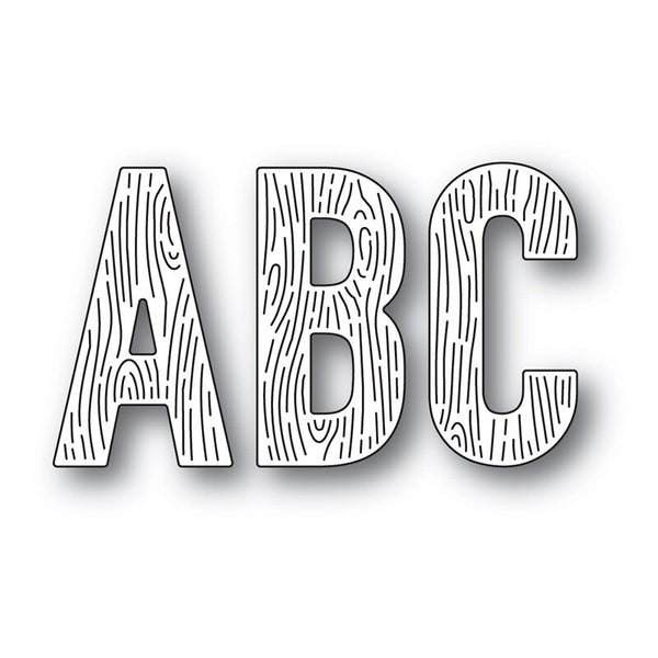 Bricolage Grain de bois anglais Alphabet métal matrices de découpe Scrapbooking carte Album faisant artisanat pochoir fournitures nouveau