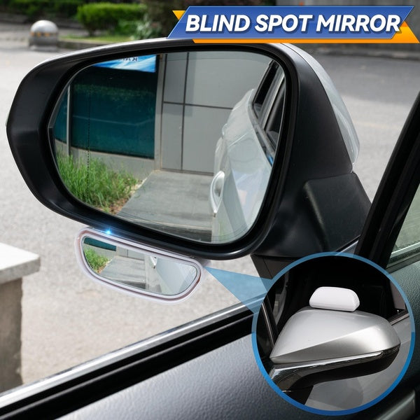 1 - 2 Pcs 360 Degree Rotatable Car Trunk Side Blind Spot Convex Mirror Blindspot Rearview Rear View Parking Mirror Auxiliary Accessories