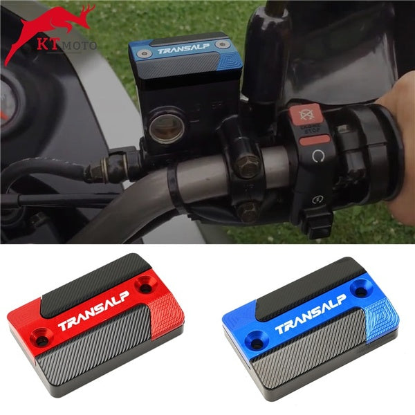 For HONDA TRANSALP700 TRANSALP 600 650 700 XLV Motorcycle accessories CNC High quality front brake fluid reservoir cap cover