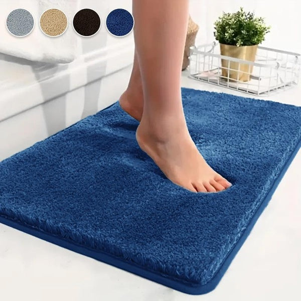 Soft Bathroom Rug Plush Super Absorbent Bath Mat Shower Mat Floor Protector Decor Non-Slip Rug Living Room Bedroom Carpet