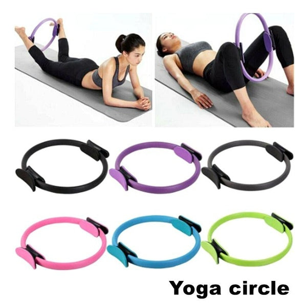 38 cm Yoga Fitness Plati Cercle Femmes Filles Cercle Double Exercice Maison En Plein Air Entraînement Sports Perdre Du Poids Corps Résistance