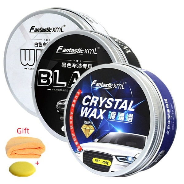 120g - 250g Car Wax Crystal Plating Set Hard Glossy Carnauba Wax Paint Care Coating Cars