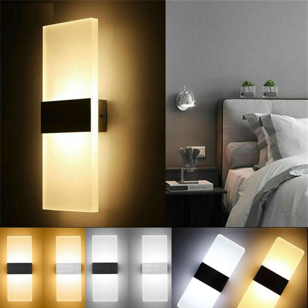 Ranpo Modern Simple Style 3W LED Wall Sconce Light Cube Lamp Bulb For Indoor Bedroom Living Room Study Home Decor AC85-265V