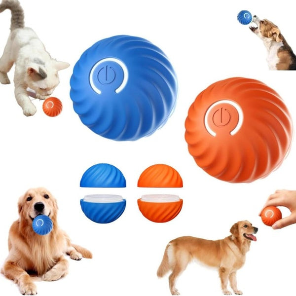 Automatic Smart Teasing Dog Ball That Can't Be Bitten, Smart Interactive Dog Toy Jumping Rolling Ball Cat Dog Chewing Toys Pet Supplies