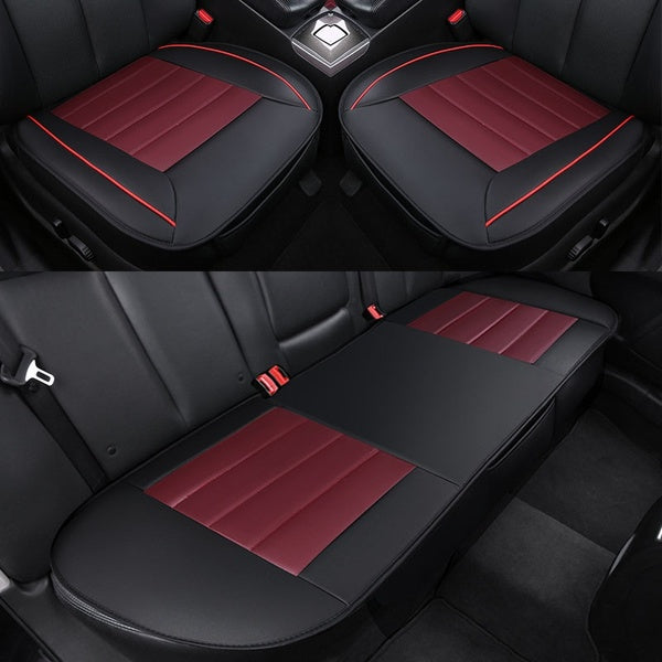 Universal Auto Car Seat Covers Protector Pad Mat Breathable PU Leather Car Front Rear Back Seat Cover Auto Seat Cushion
