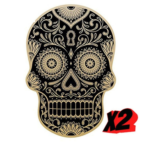 10.2CM*15.6CM DAY OF THE DEAD Decal Rockabilly Rock Vintage Sugar Skull Car Window Lnterest Sticker