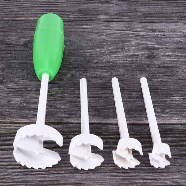 4Pcs Kitchen Tool Vegetable Screw Cutter, Digging Device, Vegetable and Fruit Coring Screw Tool