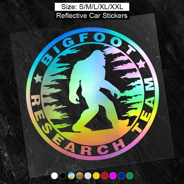 1pc Sasquatch Creative Car Stickers Research Team Car Accessories Vinyl Decal