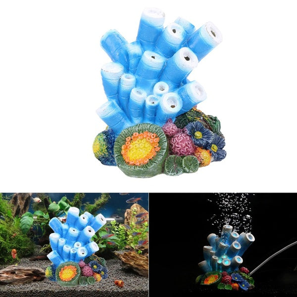 Bulle d'air Pierre Belle Forme De Corail Aquarium Fish Tank Décor Pompe À Oxygène Pompe À Air Drive Fish Tank Jouet Aquarium Ornement Décor