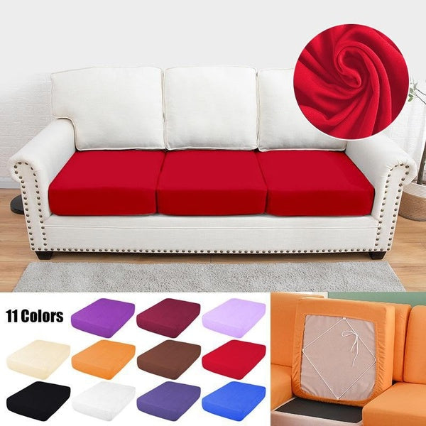 New Arrived 11 Colors Universal Cheap Waterproof Sofa Cushion Covers Stretch Ice Silk Furniture Protector for Sofa Chair Seat Cushion 1-2-3-4 Seater