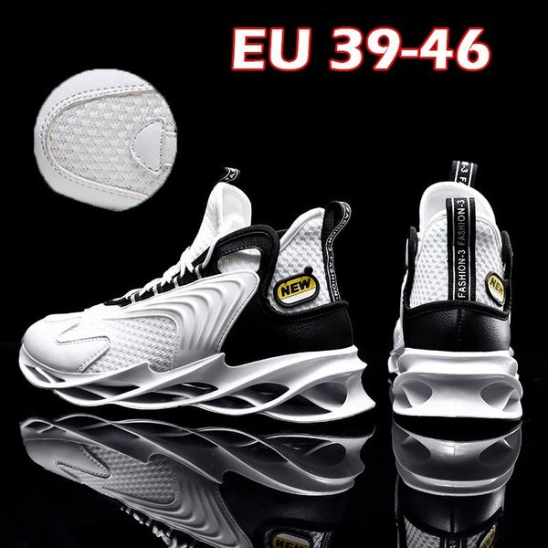 Fashion High Quality High Top Sneakers for Men Blade Sole Sports Shoes Comfortable Lace-Up Socks Sneakers Plus Size 39-46