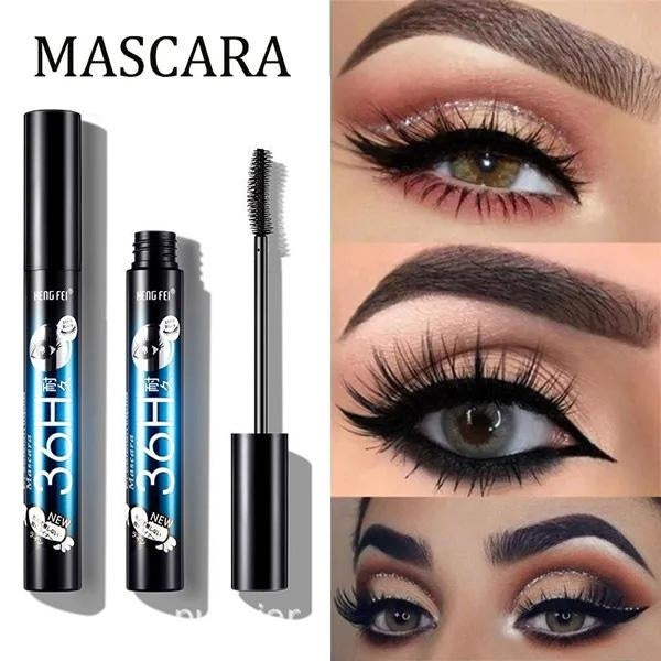New 4D Silk Fiber Mascara Waterproof and Sweatproof Mascara To Extend Eyelashes Black Thick Eyelash Curling Cosmetics