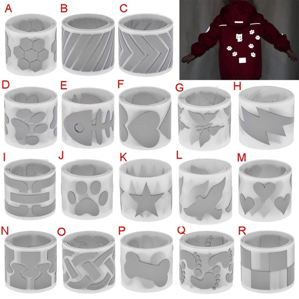 3X100CM Reflective Stickers for Clothing Bag Tshirt Coat Jacket Hot Stamping Foil Heat Transfer Vinyl Film DIY PET Tape Sticker Decals Iron on Fabric