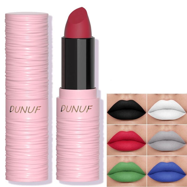 DUNUF 6 Colors Matte Lipstick 24 Hours Long Lasting Velvet Lip Stick Becorate For Festive Occasions Makeup Cosmetic