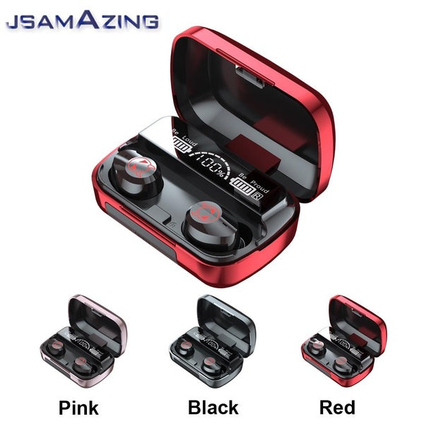 Wireless Earbuds Bluetooth 5.1 Headphones,Ergonomic Design, 48H Playtime, Wireless Charging Case, IPX6 Waterproof Powerful Sound in-Ear Headset Wirel